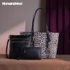 imageMontana West Purses for Women Tote Bag 3Pcs Set Leopard Print Satchel Handbags055 Black