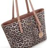 imageMontana West Purses for Women Tote Bag 3Pcs Set Leopard Print Satchel Handbags055 Pink