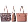imageMontana West Purses for Women Tote Bag 3Pcs Set Leopard Print Satchel Handbags055 Pink