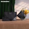 imageMontana West Purses for Women Tote Bag 3Pcs Set Leopard Print Satchel Handbags058 Black