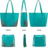imageMontana West Purses for Women Tote Bag 3Pcs Set Leopard Print Satchel Handbags058 Blue