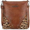 imageMontana West Purses for Women Tote Bag 3Pcs Set Leopard Print Satchel Handbags058 Brown