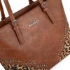 imageMontana West Purses for Women Tote Bag 3Pcs Set Leopard Print Satchel Handbags058 Brown