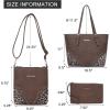 imageMontana West Purses for Women Tote Bag 3Pcs Set Leopard Print Satchel Handbags058 Coffee