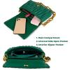imageMontana West Quilted Handbags for Women Crossbody Bags Trendy Small Purses and Top Handle HandbagsDark Green