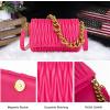 imageMontana West Quilted Handbags for Women Crossbody Bags Trendy Small Purses and Top Handle HandbagsHot Pink