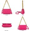 imageMontana West Quilted Handbags for Women Crossbody Bags Trendy Small Purses and Top Handle HandbagsHot Pink