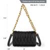 imageMontana West Quilted Handbags for Women Crossbody Bags Trendy Small Purses and Top Handle HandbagsMidnight Black