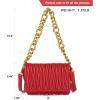 imageMontana West Quilted Handbags for Women Crossbody Bags Trendy Small Purses and Top Handle HandbagsRuby Red