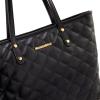 imageMontana West Quilted Tote Bag for Women Large Shoulder Bag Fashion Handbags with Top ZipperAngel Quilted Black