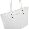 imageMontana West Quilted Tote Bag for Women Large Shoulder Bag Fashion Handbags with Top ZipperAngels White