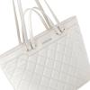 imageMontana West Quilted Tote Bag for Women Large Shoulder Bag Fashion Handbags with Top ZipperNew Angelswhite