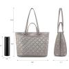 imageMontana West Quilted Tote Bag for Women Large Shoulder Bag Fashion Handbags with Top ZipperNewgary