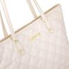 imageMontana West Quilted Tote Bag for Women Large Shoulder Bag Fashion Handbags with Top ZipperQuilted Beige