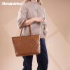 imageMontana West Quilted Tote Bag for Women Large Shoulder Bag Fashion Handbags with Top ZipperQuilted Brown