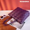 imageMontana West Quilted Tote Bag for Women Large Shoulder Bag Fashion Handbags with Top ZipperQuilted Dull Lavender