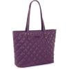 imageMontana West Quilted Tote Bag for Women Large Shoulder Bag Fashion Handbags with Top ZipperQuilted Dull Lavender