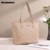 imageMontana West Quilted Tote Bag for Women Large Shoulder Bag Fashion Handbags with Top ZipperQuilted Khaki