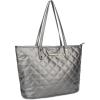 imageMontana West Quilted Tote Bag for Women Large Shoulder Bag Fashion Handbags with Top ZipperQuilted Platinum