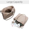imageMontana West Slouchy Hobo Bags for Women Soft Designer Shoulder Purses Ladies Top Handle Handbag1khaki