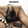 imageMontana West Slouchy Hobo Bags for Women Soft Designer Shoulder Purses Ladies Top Handle Handbag1rich Black