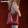 imageMontana West Slouchy Hobo Bags for Women Soft Designer Shoulder Purses Ladies Top Handle HandbagA Red