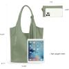 imageMontana West Slouchy Hobo Bags for Women Soft Designer Shoulder Purses Ladies Top Handle HandbagLight Green079
