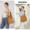 imageMontana West Slouchy Hobo Bags for Women Soft Designer Shoulder Purses Ladies Top Handle HandbagTawny Brown