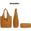 imageMontana West Slouchy Hobo Bags for Women Soft Designer Shoulder Purses Ladies Top Handle HandbagTawny Brown