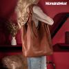 imageMontana West Slouchy Hobo Bags for Women Soft Designer Shoulder Purses Ladies Top Handle HandbagZ Brown