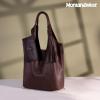 imageMontana West Slouchy Hobo Bags for Women Soft Designer Shoulder Purses Ladies Top Handle HandbagZ Coffee