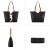 imageMontana West Tote Bag for Women Top Handle Satchel PurseCow Print Black
