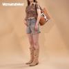 imageMontana West Tote Bag for Women Top Handle Satchel PurseCow Print Brown
