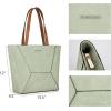 imageMontana West Tote Bag for Women Work Top Handle Handbags and PursesDusty Grey Leaf Green
