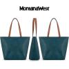 imageMontana West Tote Bag for Women Work Top Handle Handbags and PursesTeal Blue