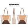 imageMontana West Tote Bag for Women Work Top Handle Handbags and PursesThree Chocolate
