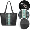 imageMontana West Western Purses for Women Tote Bag Black Boho Large Womens Shoulder Handbags with Matching Wallets Aztec Collection MW1153G8317BKW