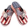 imageMontana West Womens Flip Flop American Flag Pride Star Wedge Sandals Patriotic Comfort Flip Flop Slippers Red CWUS06S089RD10