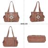 imageMontana West Womens Shoulder Handbags Hand Bags Purses for Women Leather Tote with Wallet Aztec Collection MW1032G8086BRW