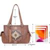 imageMontana West Womens Shoulder Handbags Hand Bags Purses for Women Leather Tote with Wallet Aztec Collection MW1032G8086BRW