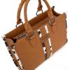 imageMontana West Wrangler Cow Print Tote Bag for Women Western Purse Boho Top Handle Satchel HandbagCow Brown