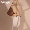imageWrangler Large Crossbody Bag for Women Vegan Leather Cross Body Purse with Guitar StrapCoffee Brown