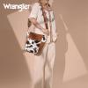 imageWrangler Large Crossbody Bag for Women Vegan Leather Cross Body Purse with Guitar StrapCow Brown