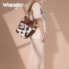 imageWrangler Large Crossbody Bag for Women Vegan Leather Cross Body Purse with Guitar StrapCow Coffee