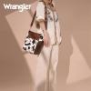 imageWrangler Large Crossbody Bag for Women Vegan Leather Cross Body Purse with Guitar StrapCow Coffee