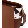 imageWrangler Large Crossbody Bag for Women Vegan Leather Cross Body Purse with Guitar StrapCow Coffee