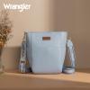 imageWrangler Large Crossbody Bag for Women Vegan Leather Cross Body Purse with Guitar StrapPastel Blue