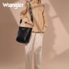 imageWrangler Large Crossbody Bag for Women Vegan Leather Cross Body Purse with Guitar StrapRich Black