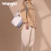 imageWrangler Large Crossbody Bag for Women Vegan Leather Cross Body Purse with Guitar StrapWhite Blue