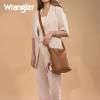 imageWrangler Large Crossbody Purse for Women Cross Body Bag with ScarvesSaddle Brown